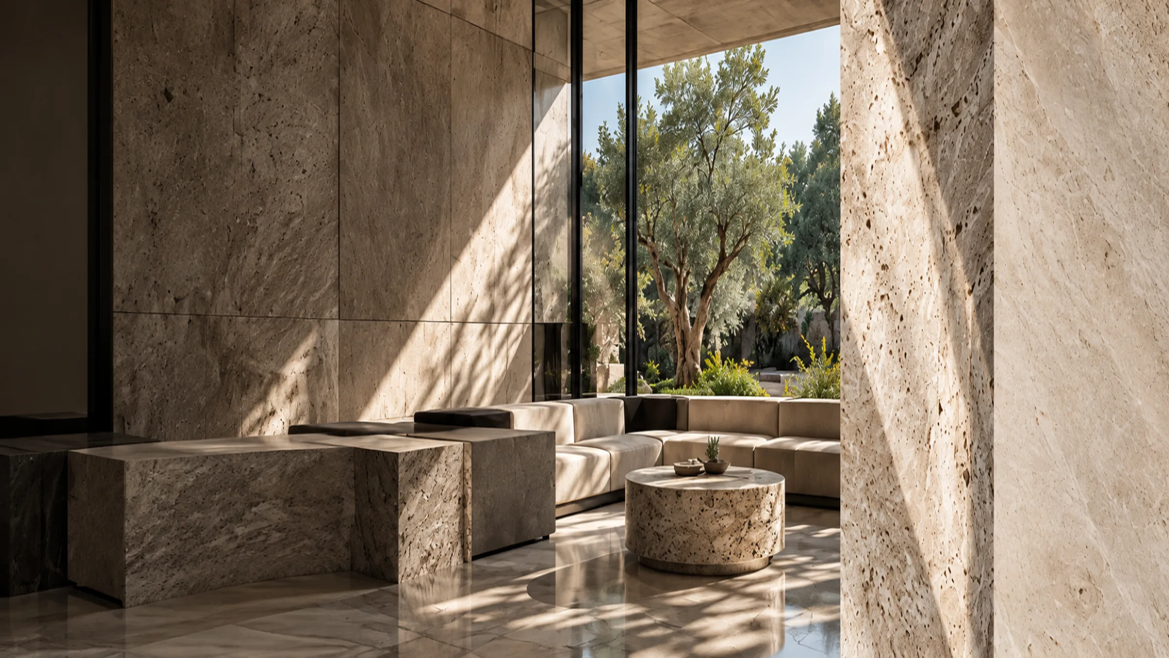 Luxury natural stone interior