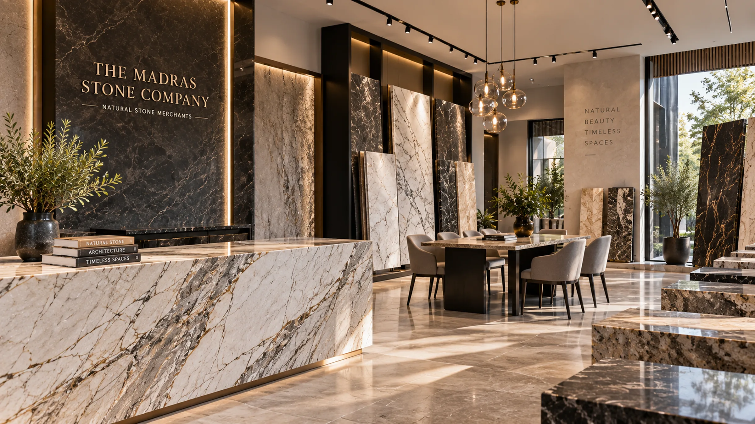 Contemporary natural stone architecture